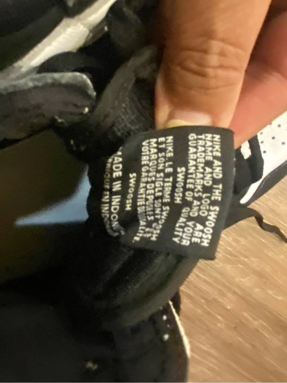 Nike Air Jordan 1 Retro High OG Black White Sneakers Unisex Size 6.5
